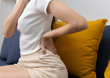 Persistent lower back pain and stiffness